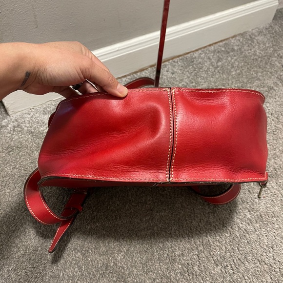 Patricia Nash Braidi red messenger crossbody bag - Picture 7 of 11